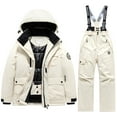 thumbnail image 3 of Shadoumai Snow Suit for Kids Girls Boys Pants 2 Piece Zip Up Jacket Sets Snowsuit Waterproof Windproof Winter Outdoor Overalls Snowboarding Ski Suits Warm Thermal Snowsuits For Cold Weather, 3 of 6