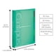 thumbnail image 2 of Cuaderno KOKUYO Campus B5 en espiral de 5 temas, 100 hojas, color verde, 2 of 6