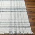 thumbnail image 3 of Hauteloom Inara Recycled Material Living Room, Bedroom Area Rug - Traditional, Transitional - Light Gray, Dark Gray, Nickel - 9' x 12', 3 of 8