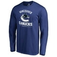 thumbnail image 2 of Men's Royal Vancouver Canucks Team Lockup Long Sleeve T-Shirt, 2 of 3