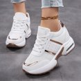 thumbnail image 2 of Hidden Wedge High Top Fashion Sneakers for Women Comfort Mesh Air Cushion Heeled Casual Fall Dad Walking Shoes, 2 of 8