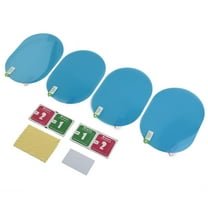 4Pcs Car Rearview Mirror Protective Film Anti-Fog Rainproof Sticker Waterproof Clear View Shield For Suv Truck Trailer Side Mirrors