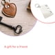 thumbnail image 3 of Inteprter LLavero de amantes de la creatividad, anillo de llaves sólido Simple, broches fascinantes encantadores duraderos, de viaje para boda, Artesanía Inteprter HA074167-01, 3 of 5