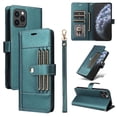 thumbnail image 1 of FOXDOCK Funda tipo Cartera para iPhone 12 Pro – Cubierta de Cuero PU con Múltiples Ranuras, Bolsillo para Efectivo y Correa de Muñeca, 1 of 6