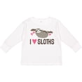 thumbnail image 3 of Inktastic Sloth Lover Rain Forest Girls Long Sleeve Toddler T-Shirt, 3 of 5