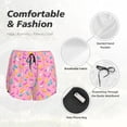 thumbnail image 4 of Cauagu Donut Print Women's 2 in 1 Running Shorts Athletic Workout Gym Yoga Shorts Running Shorts for Women-XX-Large, 4 of 7