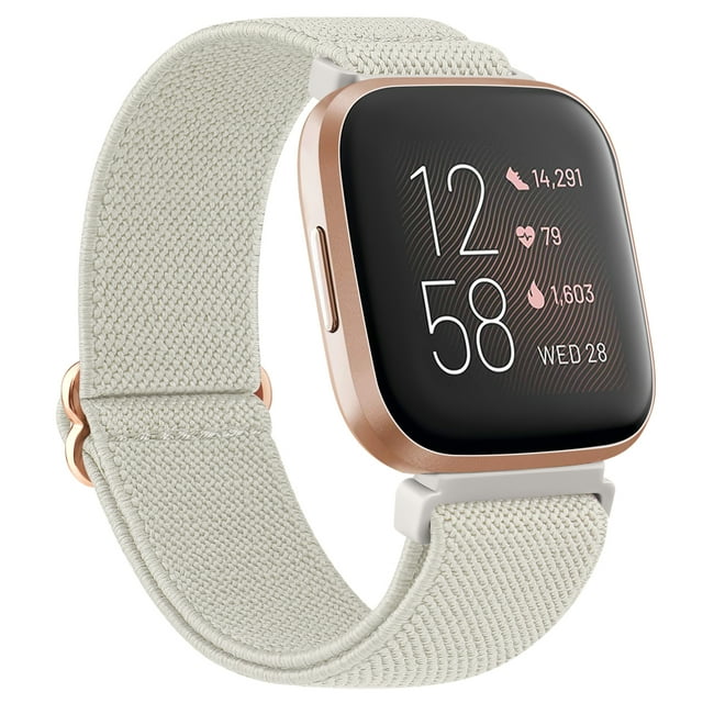 Elastic Woven Loop Strap for Fitbit Versa 1 2 Band Replacment Wristband For Versa Lite Smartwatch Band Sport Correa Bracelet starlight For Fitbit Versa 1