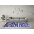 thumbnail image 3 of Ahgly Company Indoor Rectangle Abstract Blue Modern Area Rugs, 2' x 4', 3 of 4
