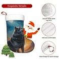 thumbnail image 5 of Rateoe Moonlit Night Sky Wolf Print Christmas Stockings,18 Inch Large Christmas Stockings Decoration Ornaments for Holiday Home Fireplace Indoors, 5 of 7