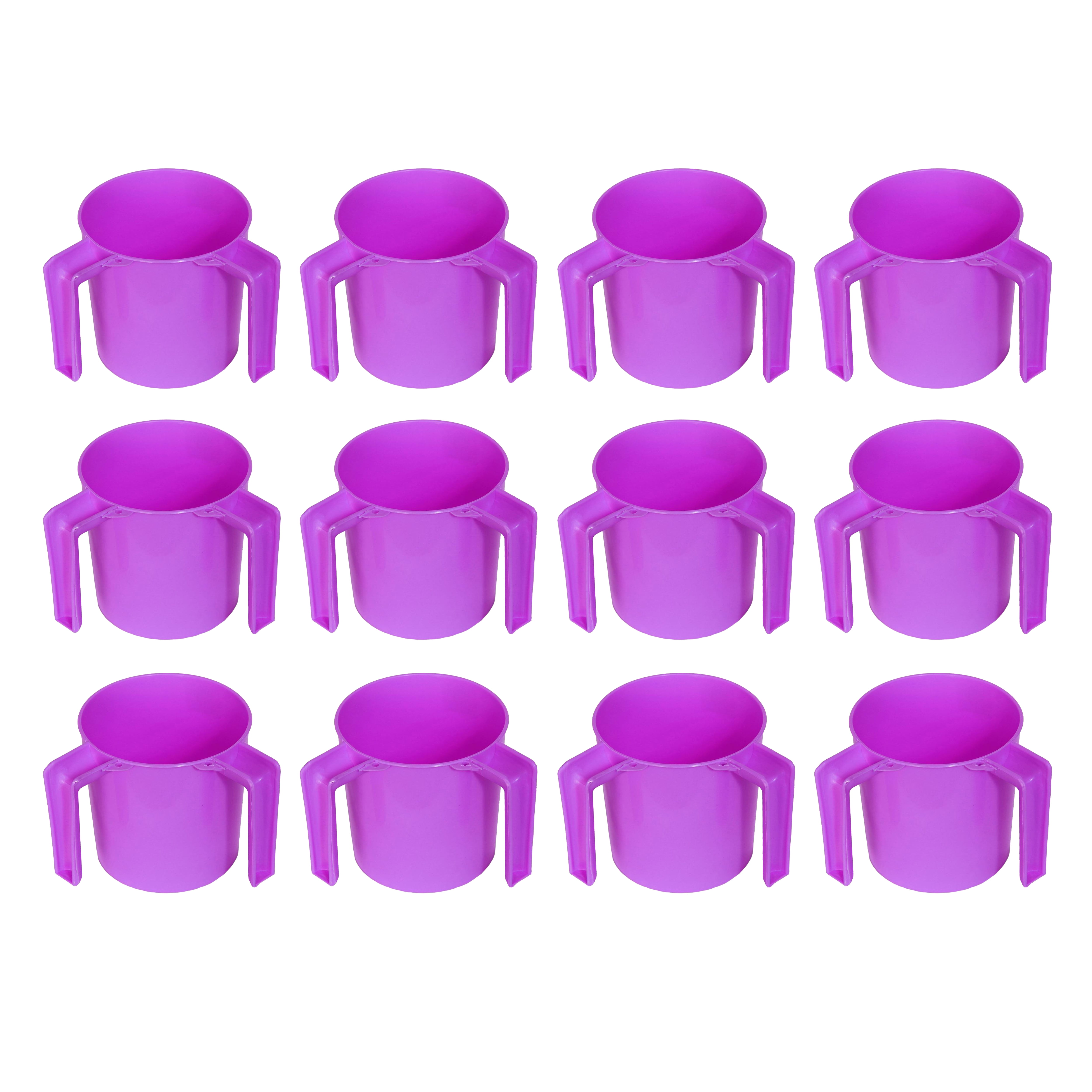 Plastic Round Wash Cup BA157 12 pack Purple