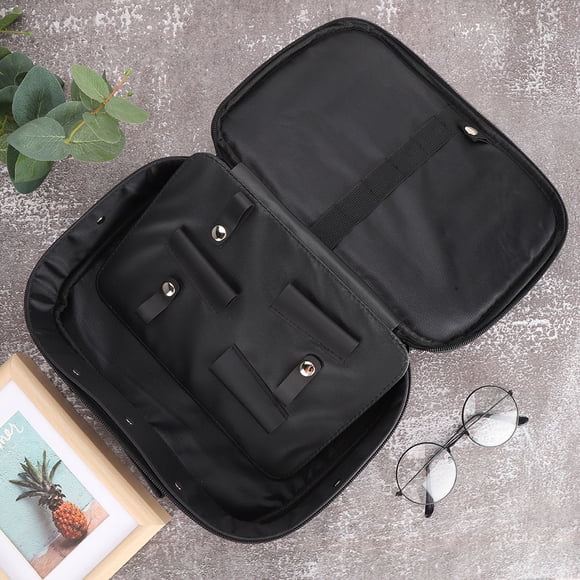 Bolsa para tijeras de peluquería, multifuncional, portátil, estuche para herramientas de peinado (negro)
