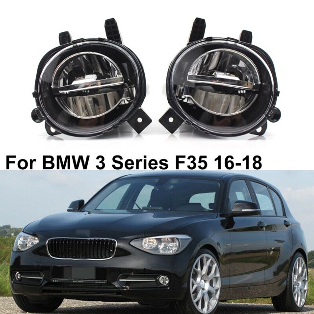 Gwong Autos Bombilla de niebla Frente Alto Brillo ABS DRL derecha / izquierda Lámpara de conducción 63177315559 63177315560 para BMW 3 Series F35 16-18 Gwong 24014360