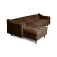 thumbnail image 4 of Sala Modular Sofá Cama Reversible Makora Velvet Chocolate Beehive Memory Foam Modelo Mondlak, 4 of 8