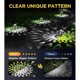thumbnail image 3 of Solar Lights Outdoor Waterproof 8 Pack, Faster Charge Solar Lights for Outside with Vibrant Mandala Pattern White Light, 3 of 5