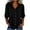 Fall Clothes for Women Black, variant on Womens Cotton Linen Fall Clothes, 3/4 Sleeve Shirts for Women Casual Lightweight Lapel Button Down Dressy Blouses