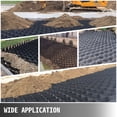thumbnail image 3 of KFFKFF Geo Grid Ground Grid 9x17 Feet, Geo Cell Grid 4 Inch Thick, Gravel Grid HDPE Material, Ground Stabilizing Grid 1885 lbs per sq ft, Tensile Strength Gravel Ground Grid for Slope Driveway, 3 of 9