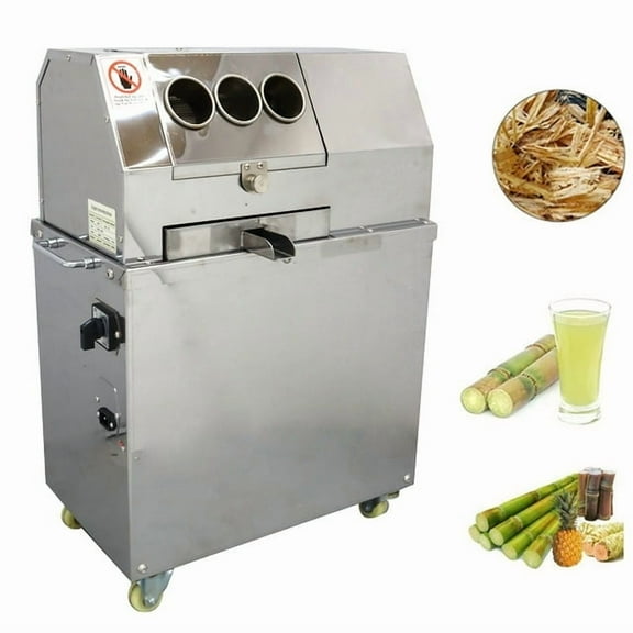 Commercial Sugar Cane Juicer Electric Sugarcane Press Vertical Ginger Press Juicer 110V