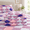 Argyle Leopard Print-Full, variant on Geometric Argyle Leopard Print Full Sheet Set Patternedfiber Bed Fitted Sheets With 15" Deep Pocket & Non-slip Corner Straps Pink