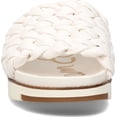 thumbnail image 2 of Sam Edelman Ainslie White Open Round Toe Braided Straps Flat Slide Sandals (White, 10.5), 2 of 6