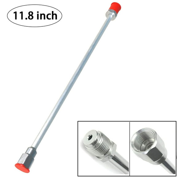 Airless Paint Sprayer Tip Extension Pole Rod Paint Spray Gun with Red Guard 11.8 inch