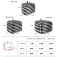 thumbnail image 6 of Toaster Cover 4 Slice, Black White Plaid Dustproof Bakeware Oven Protector with Top Hook, Modern Simple Buffalo Check Gingham Waterproof Small Kitchen Appliance Toasters Dust Cover, 12"x11"x8", 6 of 9