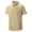 Khaki, variant on Men's Summer Short Sleeve Lapel Shirt Solid Color Regular Fit Button Down Shirts with Pocket