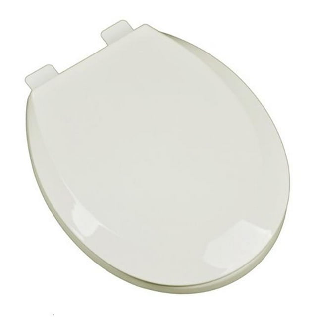 Plumbing Technologies 2F1R5-02 Premium Plastic Round Front Contemporary Design Toilet Seat, Biscuit & Linen