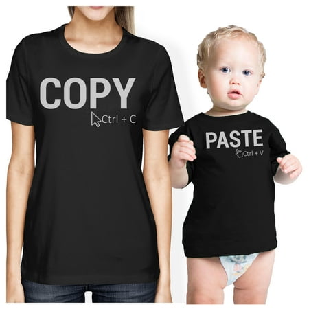Copy And Paste Mom and Baby Matching Gift Shirts For New