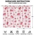 thumbnail image 2 of Nursery Curtains Boys Girls Kids Red Strawberry Fruits Print Pattern Window Drapes for Living Bedroom Playroom Room Decor Rod Pocket 52x84 Inch 2 Panels, 2 of 2