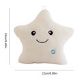 thumbnail image 3 of Smiled Pentagram Toys Sleep Aid Lindo cojín de felpa para niños y niñas (blanco), 3 of 8