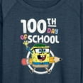 thumbnail image 3 of SpongeBob SquarePants - 100th Day Of School - Women's Lightweight French Terry Long Sleeve Shirt, 3 of 6