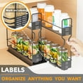 thumbnail image 4 of SpaceAid Pull Out Spice Rack Organizer with Labels, 2 Drawers 2-Tier, 5.2" W x10.75 D x10 H, 4 of 6
