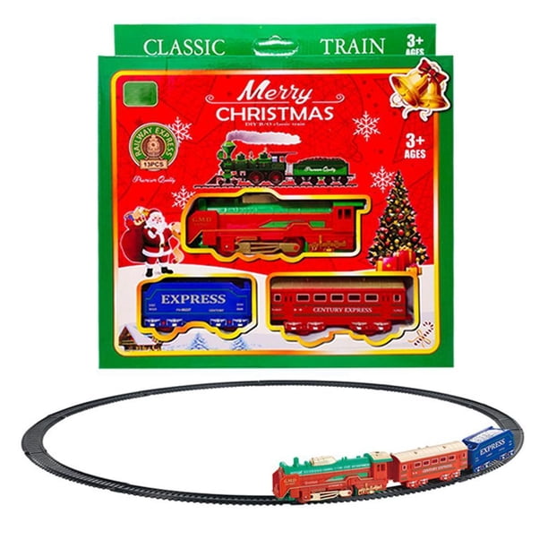 Juego De Trenes De Navidad, Ferrocarril Eléctrico De Juguete Alrededor Del Árbol, Decoración Navideña Con Iluminación, Regalos De Juguete Para Niños Sweethay HA038840-00