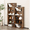 Rust/5Shelf, variant on MAYEERTY 6 Shelf Bookcase, 63in Tall Floor Standing Open Bookshelf for Home Office, Living Room, and Bedroom Storage, Black