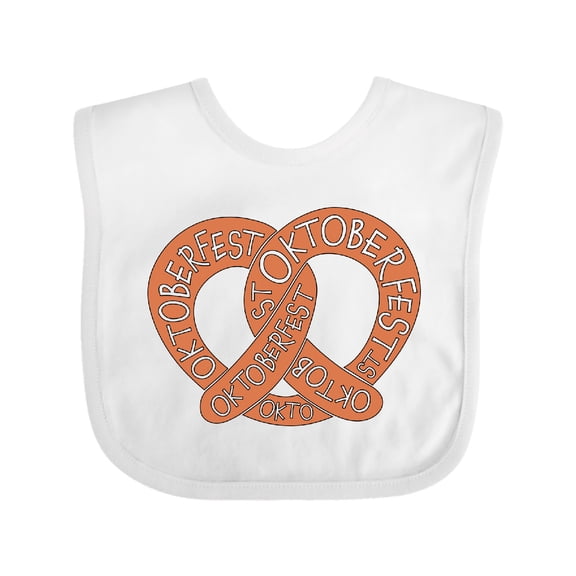 Inktastic Oktoberfest pretzel Boys or Girls Baby Bib