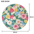 thumbnail image 6 of Pioneer Flower Floral Print Pattern Round Tablecloth 60"x60",Wrinkle Wipeable Table Cloth for Kitchen Dining Room Picnic Patio Party, 6 of 6