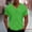 Green, variant on BRGZLK Men's V Neck T Shirts Summer Casual Loose Short Sleeve Tees Stylish Fitted Stretch Textured Loungewear Waffle Knit T-Shirt for Men Red 4XL