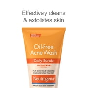 Neutrogena Oil-Free Face Scrub, Salicylic Acid Acne Face Wash & Acne Treatment, 4.2 fl oz