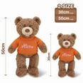 thumbnail image 3 of Custom Teddy Bear Stuffed Animal – Deep Brown Plush Bear with Personalized Name or Text Embroidery, Cute Keepsake Gift for Baby, Mom, Girlfriend, or Valentine’s Day, 3 of 9