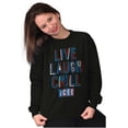 thumbnail image 4 of Live Laugh Chill Icee Logo Retro Sweatshirt for Men or Women Brisco Brands S, 4 of 6