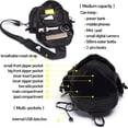 thumbnail image 4 of Small Black Sling Crossbody Backpack Shoulder Bag for Men Women, Waterproof Small Sling Bag for Men Crossbody Bag Men Small Backpack Men Purse Sling Bag Backpack for Men Women Hiking, 4 of 5