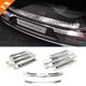 thumbnail image 2 of Para Chery Exeed TXL Accesorios 2022-2024 Moldura plateada negra inoxidable Placa protectora del maletero trasero del automóvil Cubierta de umbral antigolpes/polvo, 2 of 5