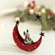 thumbnail image 5 of Christmas Wrought Iron Alien Pendant Snowman Reindeer Santa Claus Christmas Tree Ornament Desktop Decoration, 5 of 8