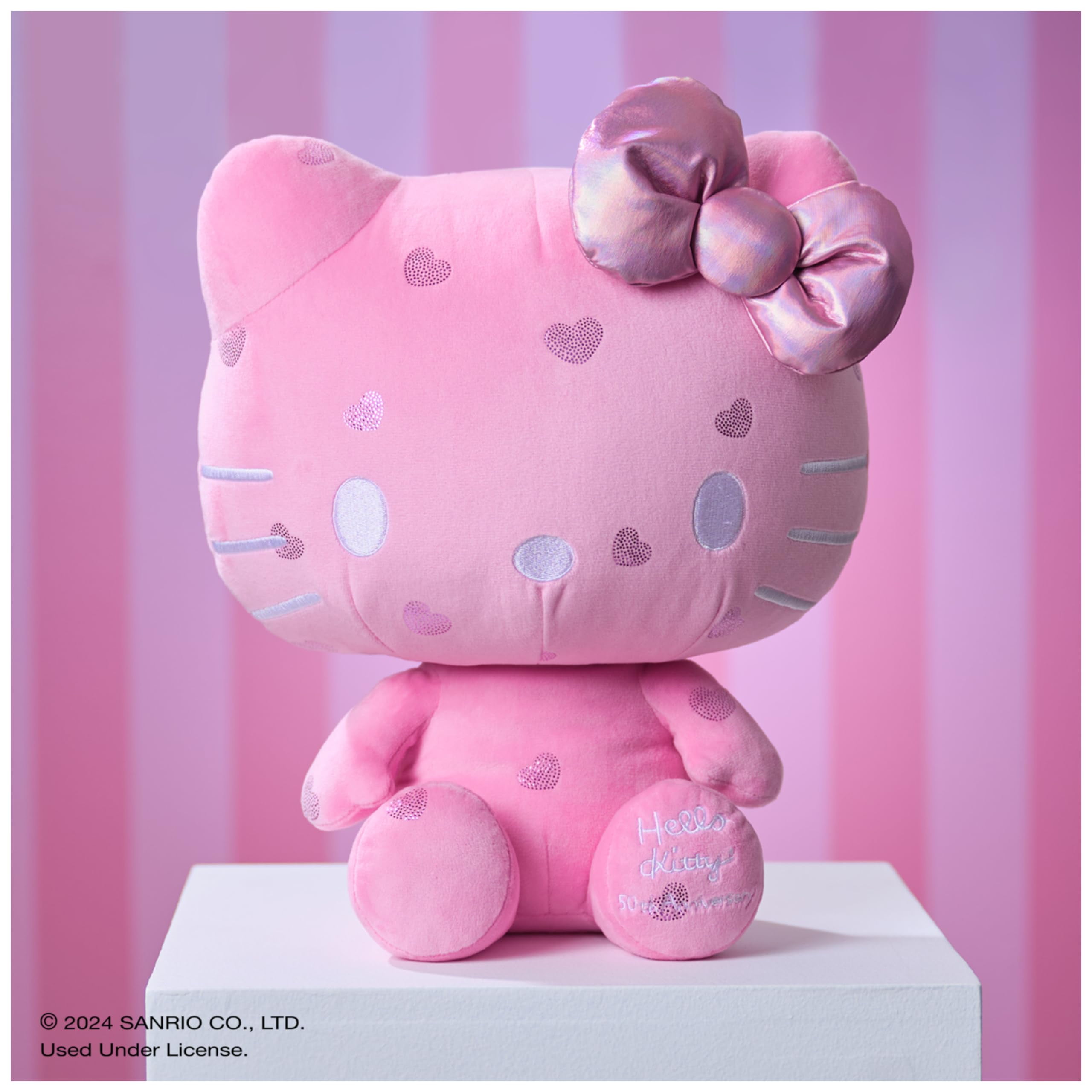GUND Sanrio Hello Kitty 50th Anniversary Plush, Special Edition Stuffed Animal for Ages 1 and Up, Pink, 12”