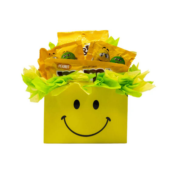 Peanut M&M's Candy Bouquet Gift Box | Gift Idea for Birthdays, Anniversary, Thank You | Send a Smile