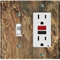 thumbnail image 1 of Metal Light Switch Plate Outlet Cover Tree Bark Wallpaper WOD002, 1 of 13