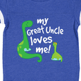 thumbnail image 4 of Inktastic My Great Uncle Loves Me Dinosaur Boys Baby Bodysuit, 4 of 5