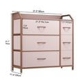 Uforic 6 Storage Dresser Fabric Organizer for Bedroom,Living Room,Tower