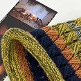 thumbnail image 6 of Xfvqtps Womens Beanie Colorful Crochet Tassel Ear Flaps Multicolored Striped Ear Protection Retro Bohemian Style Fall Winter Skull Cap Army Green, 6 of 8