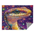 thumbnail image 4 of YAZAOO Travel Blanket Camping Blankets Fashion Cosmic Companion Patten, 4 of 8